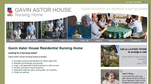 website for Nursing Home in kent